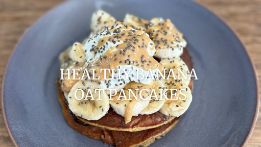 Healthy Banana Oat Pancakes