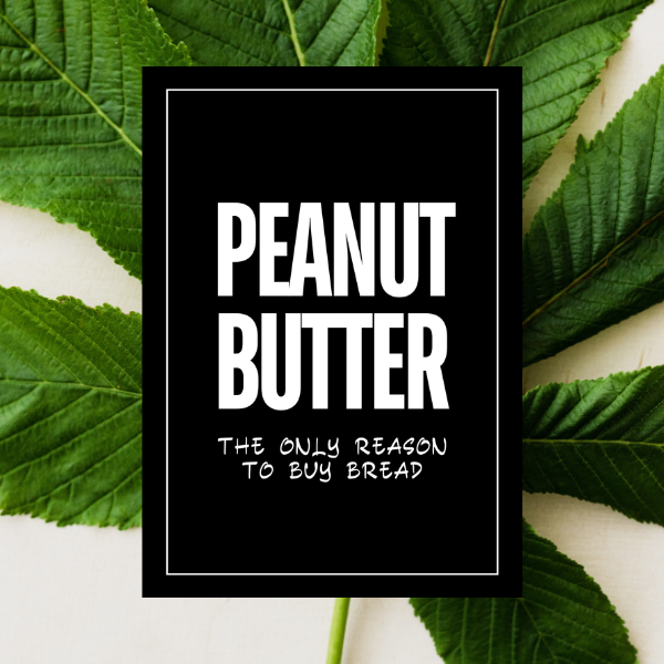 PEANUT BUTTER POSTCARD